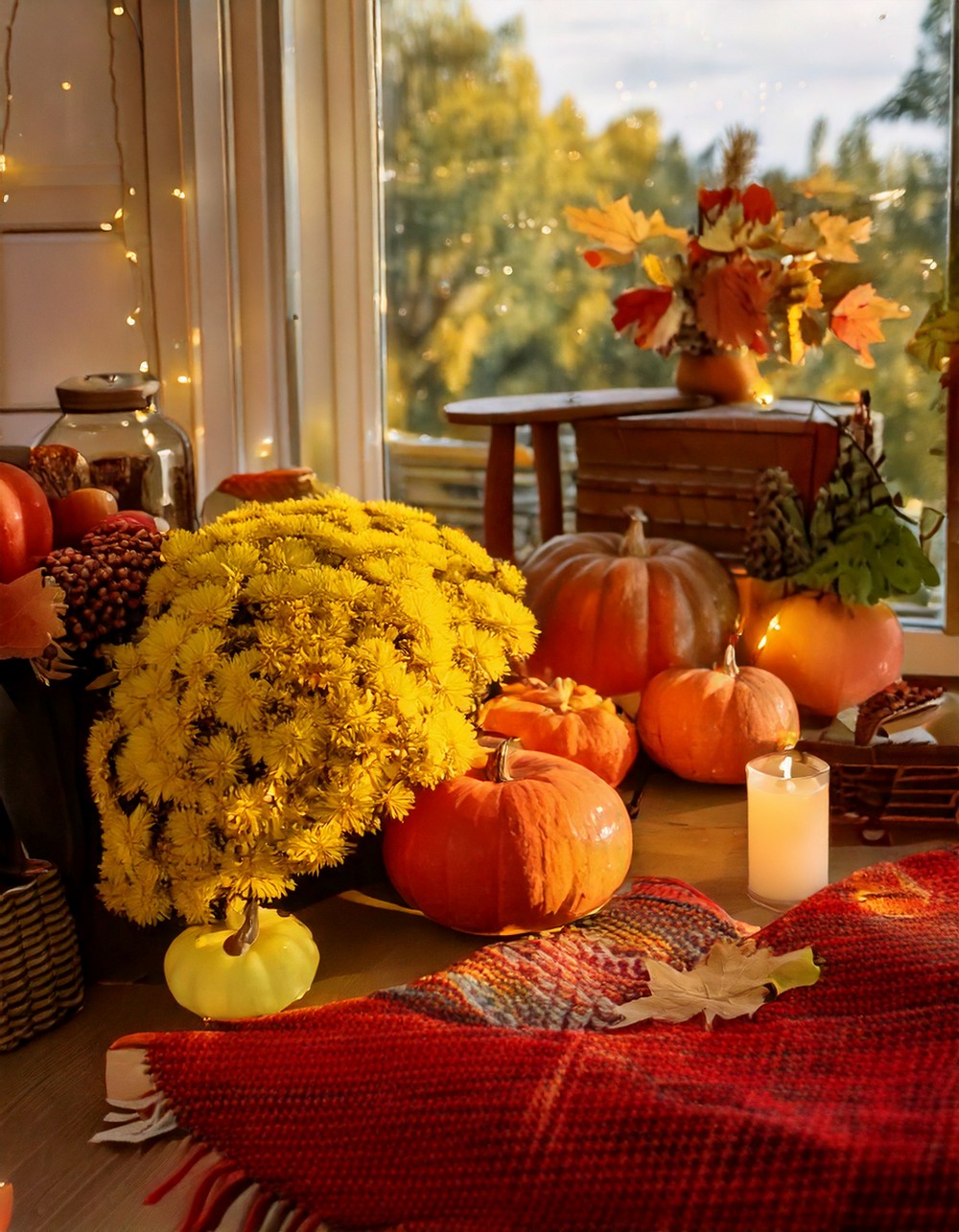 Store Away Bright Colors for Warm Autumn Tones