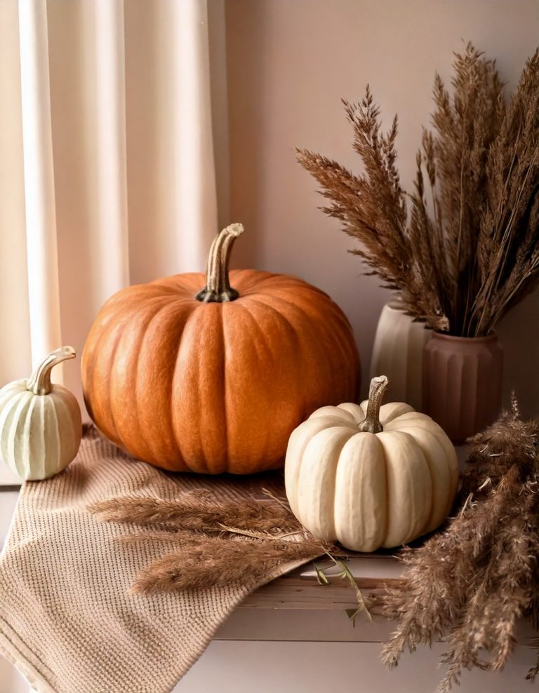 Understated Pumpkin Decor in Neutral Shades