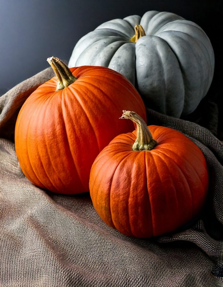 Velvet and Linen Pumpkins Together