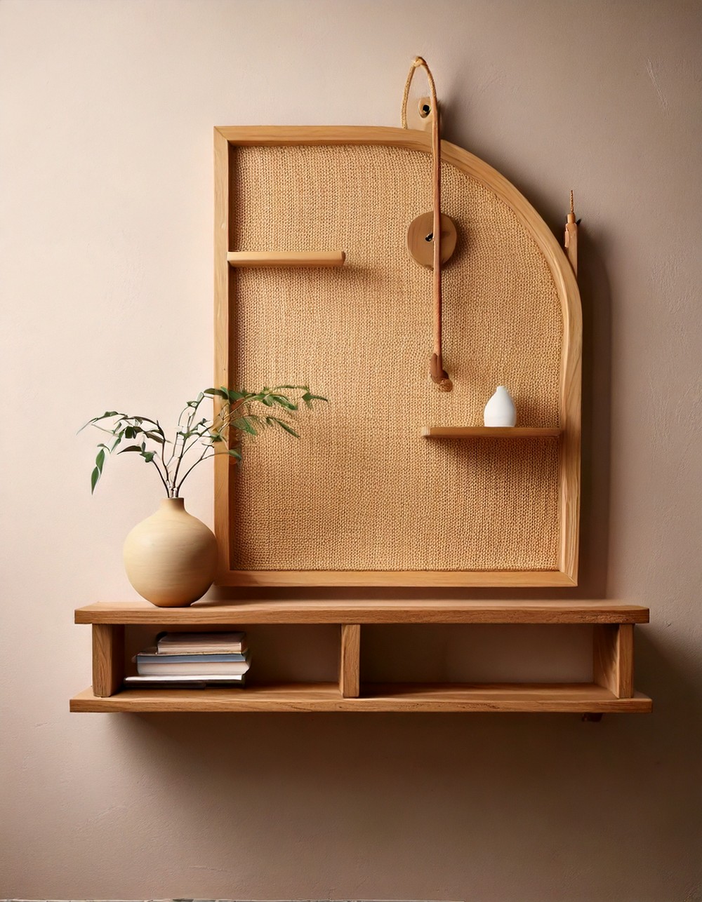 Wall Art with Built-In Shelf or Hook