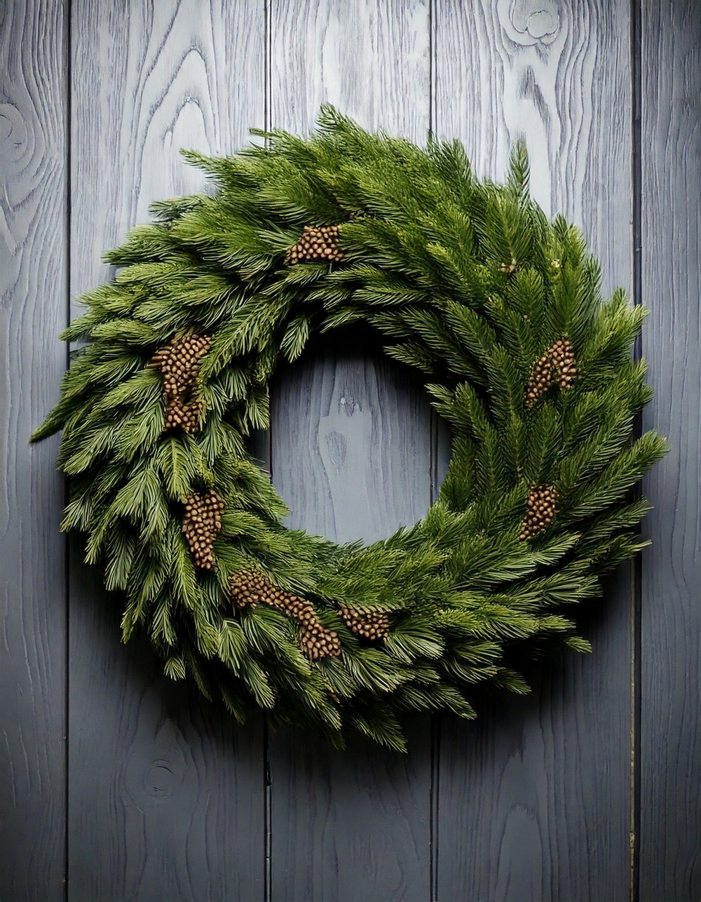 Wall-Mounted Wreath as a Focal Point