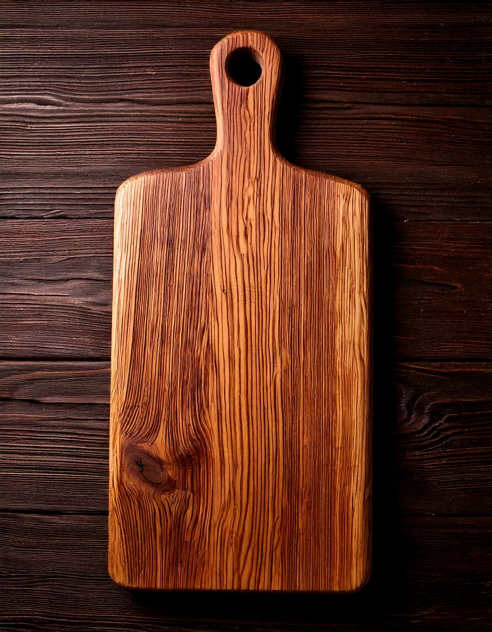 Weathered Wooden Cutting Board as a Base