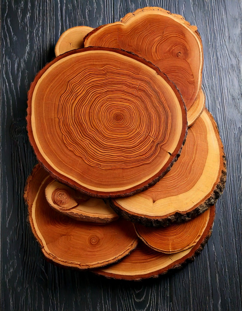 Wood Slice Trays and Coasters