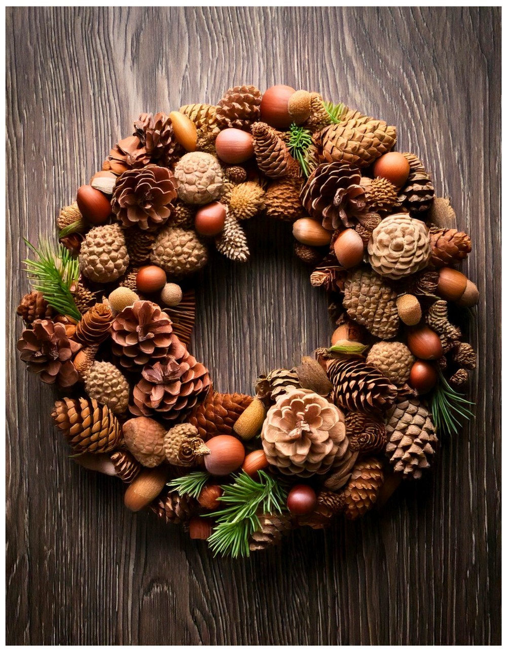 Acorn and Pinecone Wreath