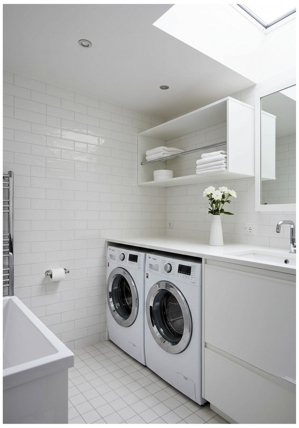 All-White European Style Integration