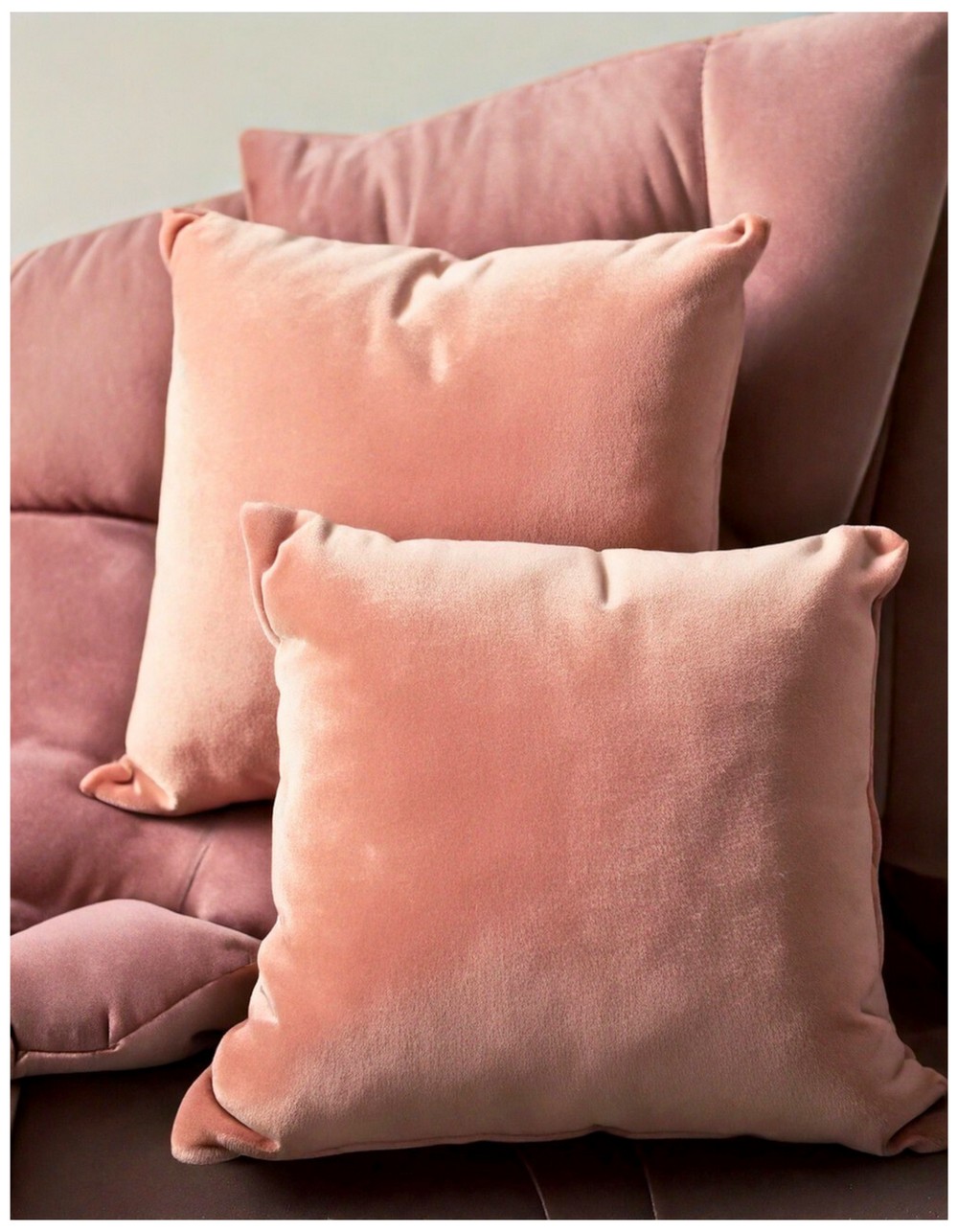 Blush Velvet Lumbar Pillows for Soft Contrast
