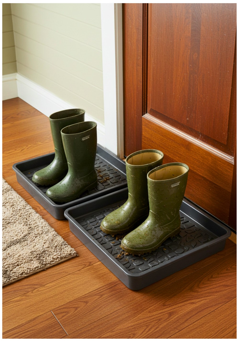 Boot Trays for Messy Footwear