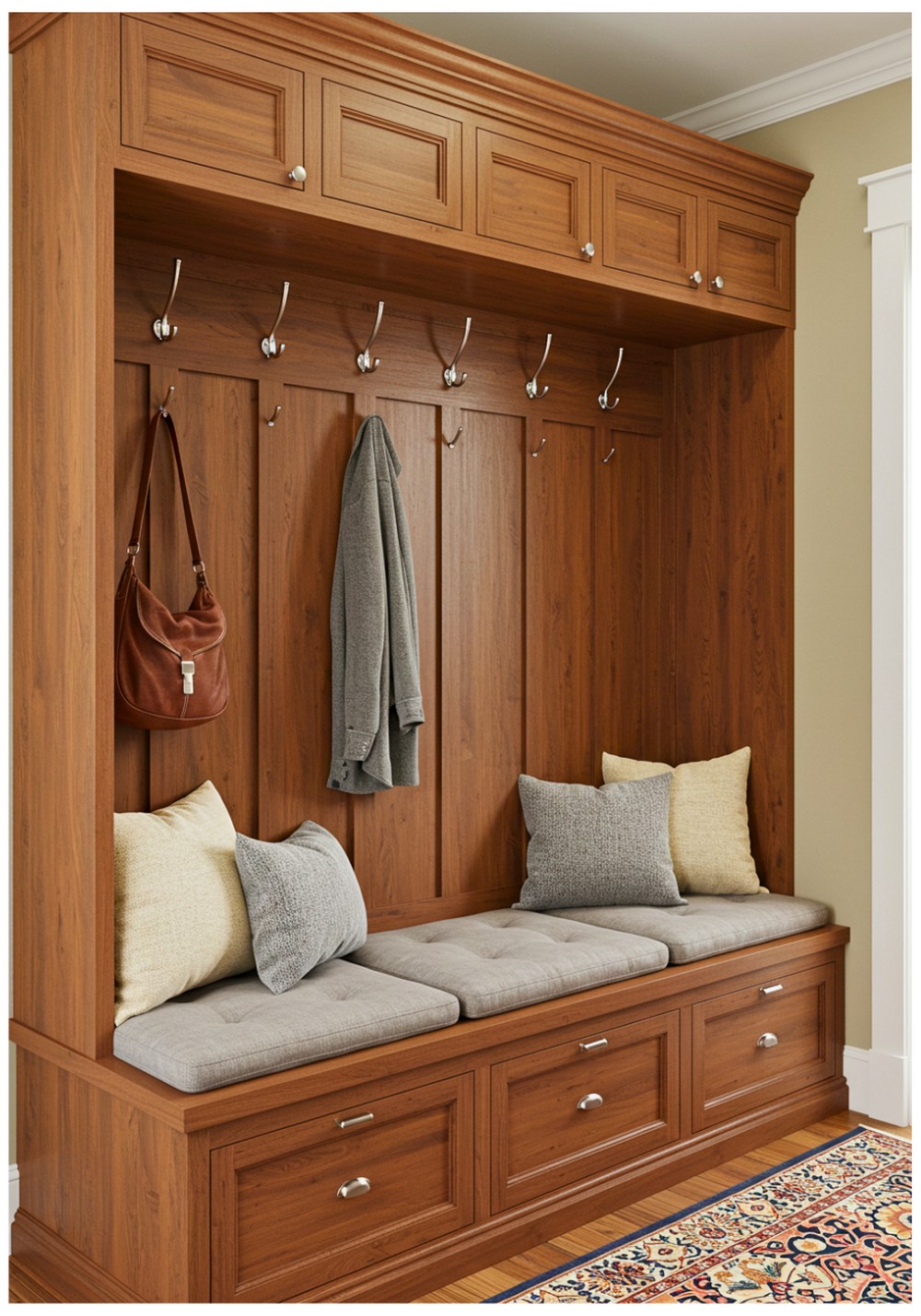 Built-in Bench With Storage