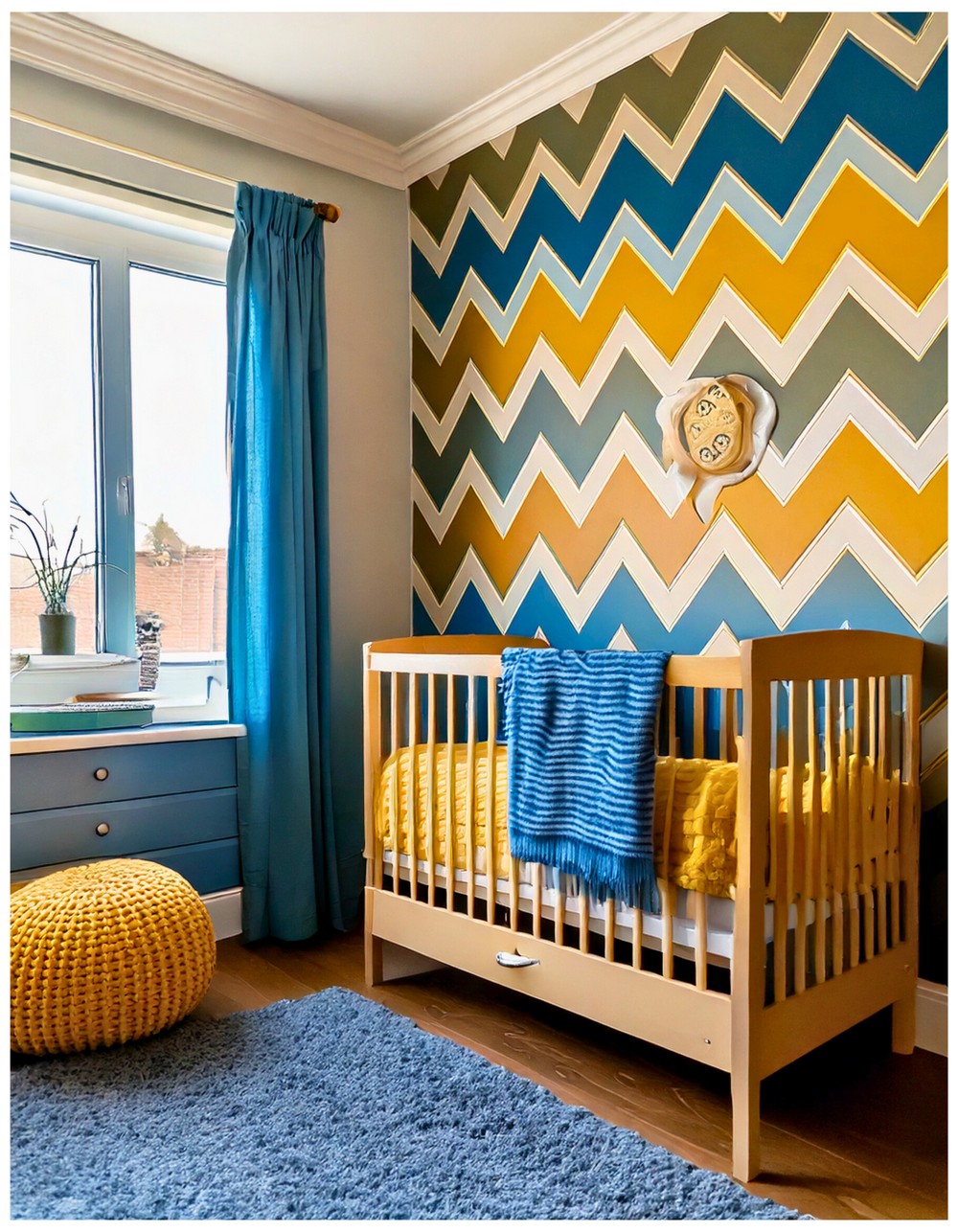 Chevron Statement Wall