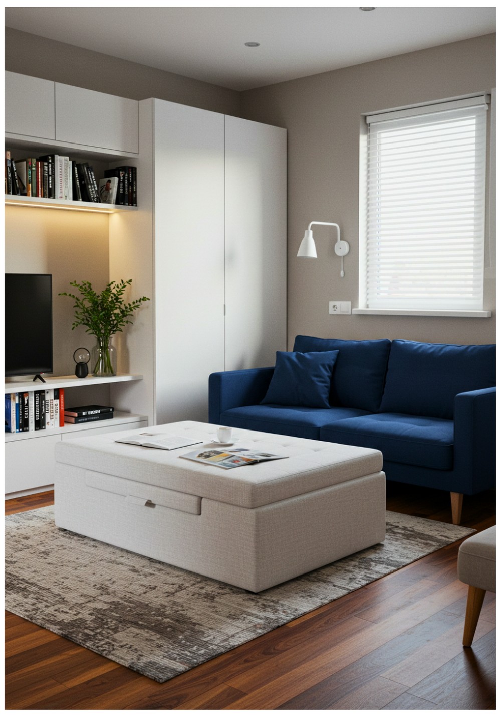 Convertible Ottoman Storage Solution