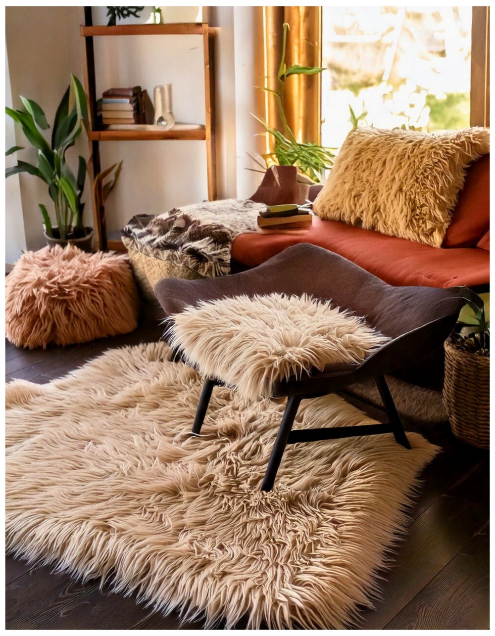 Cozy Faux Fur Accent Rug