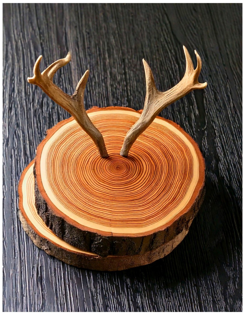 Faux Antlers or Wood Slice Coasters
