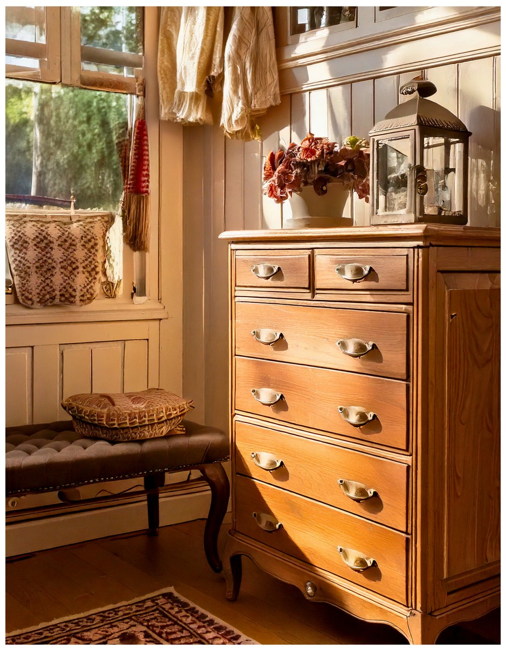 French Provincial Shoe Cabinet