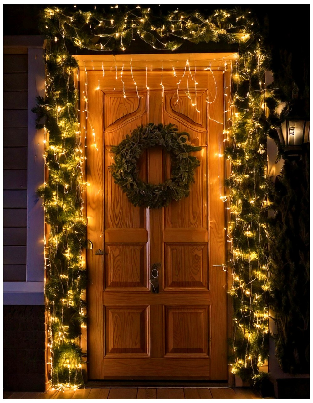 Hanging Garland Around the Door Frame