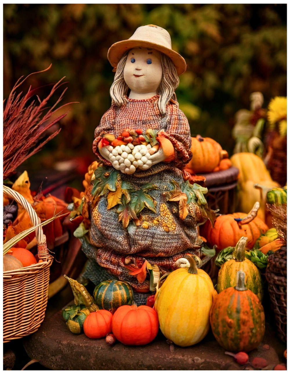 Harvest-Themed Figurines Or Sculptures
