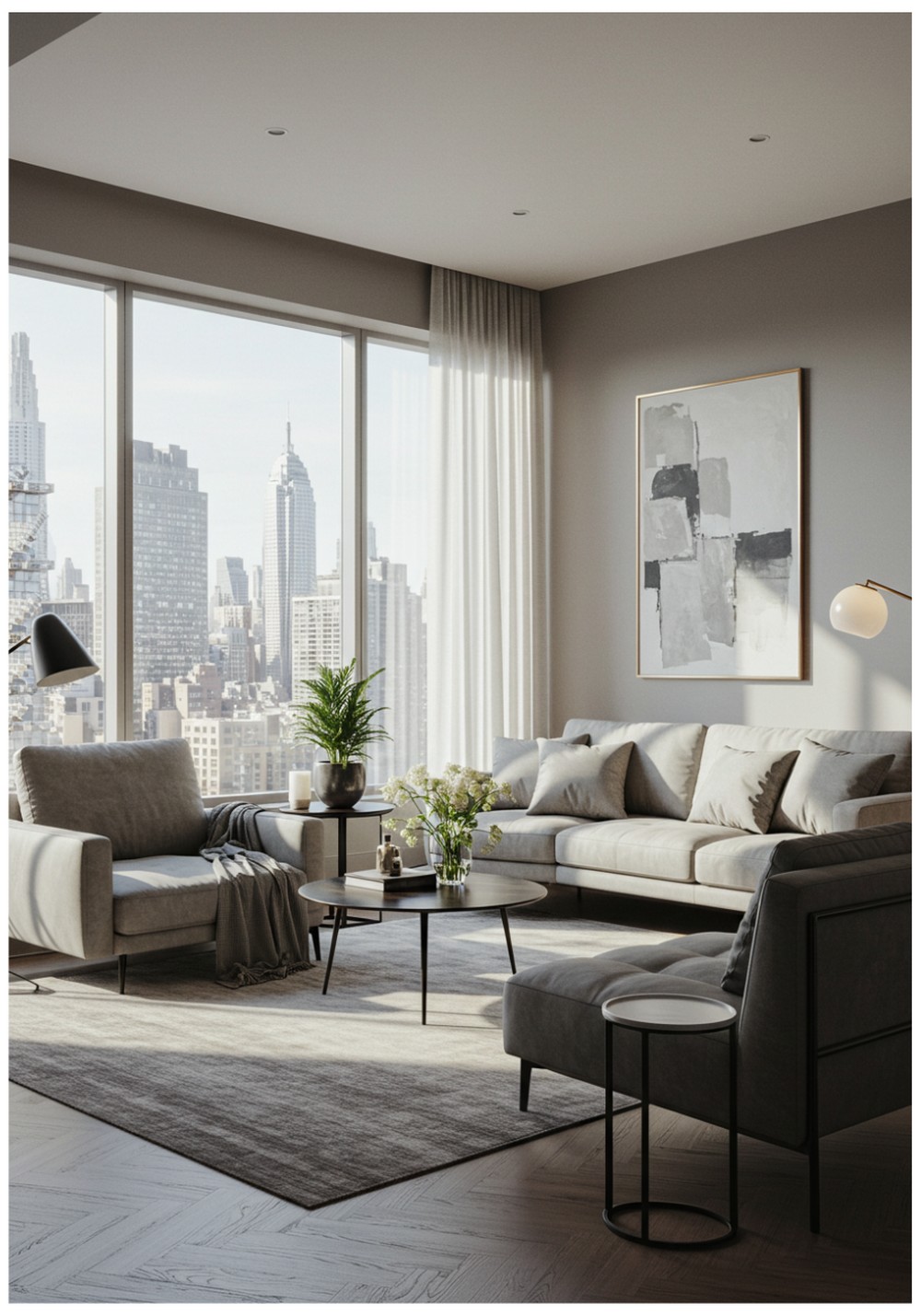 High-Rise Grey With City Views