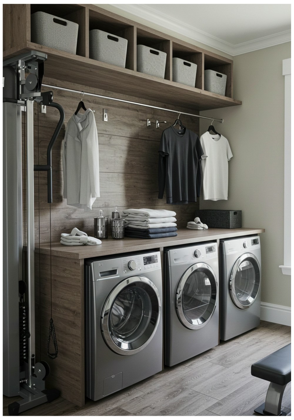 Integrating a Laundry Zone into Your Mudroom Gym