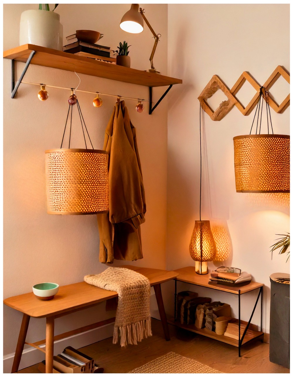 Mid-Century Modern Floating Shelf
