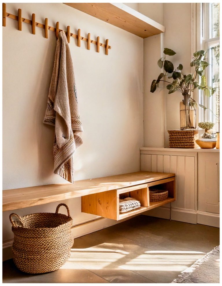 Minimalist Scandinavian Entry Nook