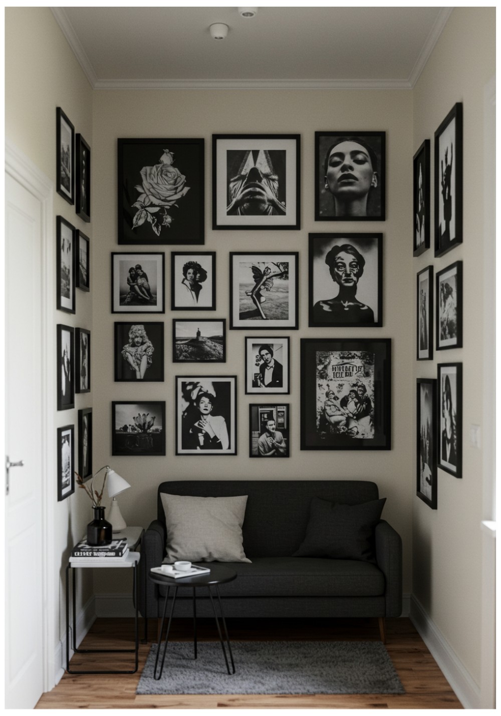 Monochrome Gallery Wall Display