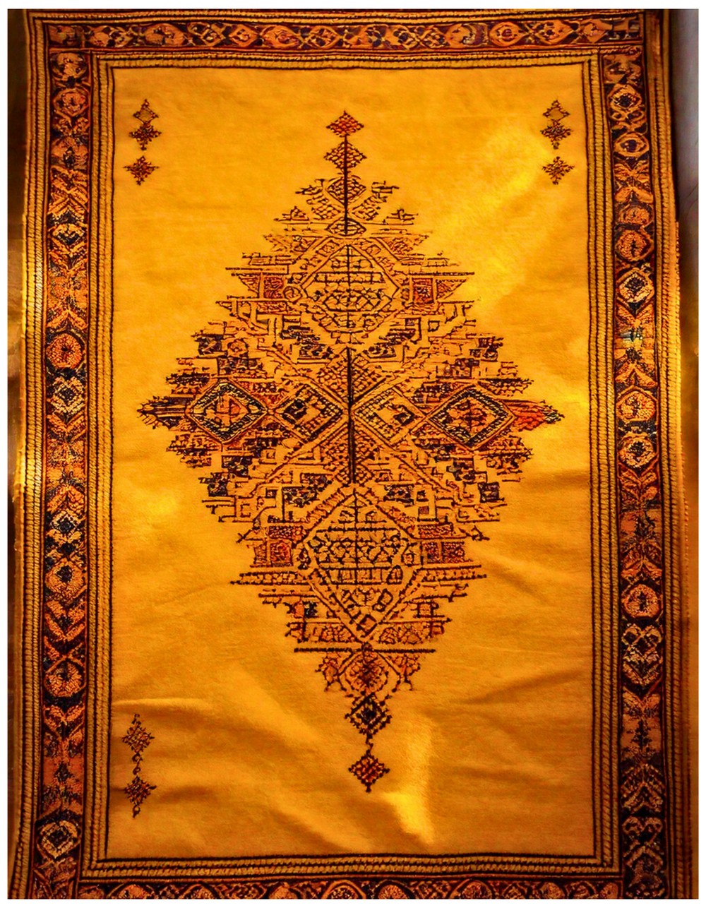 Mustard Yellow Moroccan Rug
