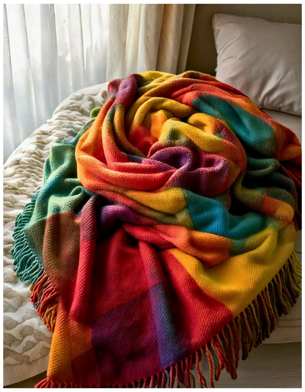 No-Sew Flannel Throw Blanket