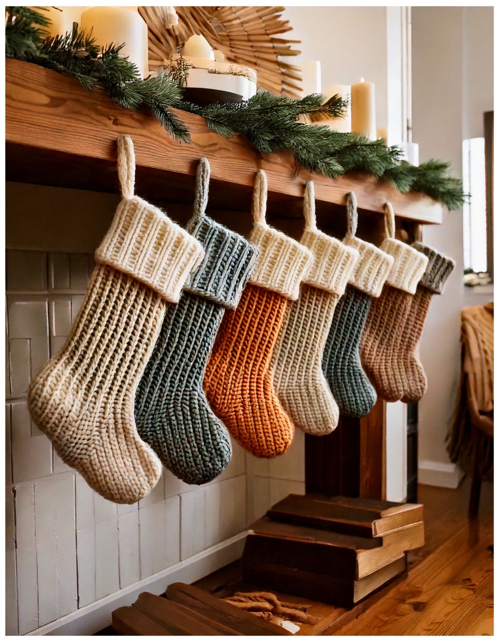 Personalize with chunky knit monogram letters for hygge-inspired decor