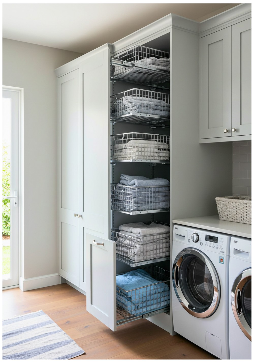 Pull-Out Basket Shelving