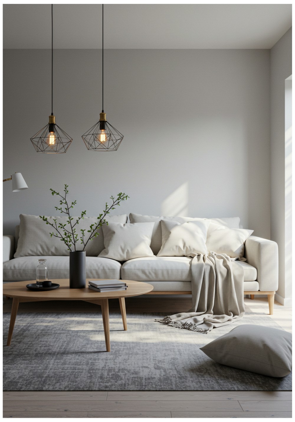 Scandinavian-Inspired Grey and White Minimalism
