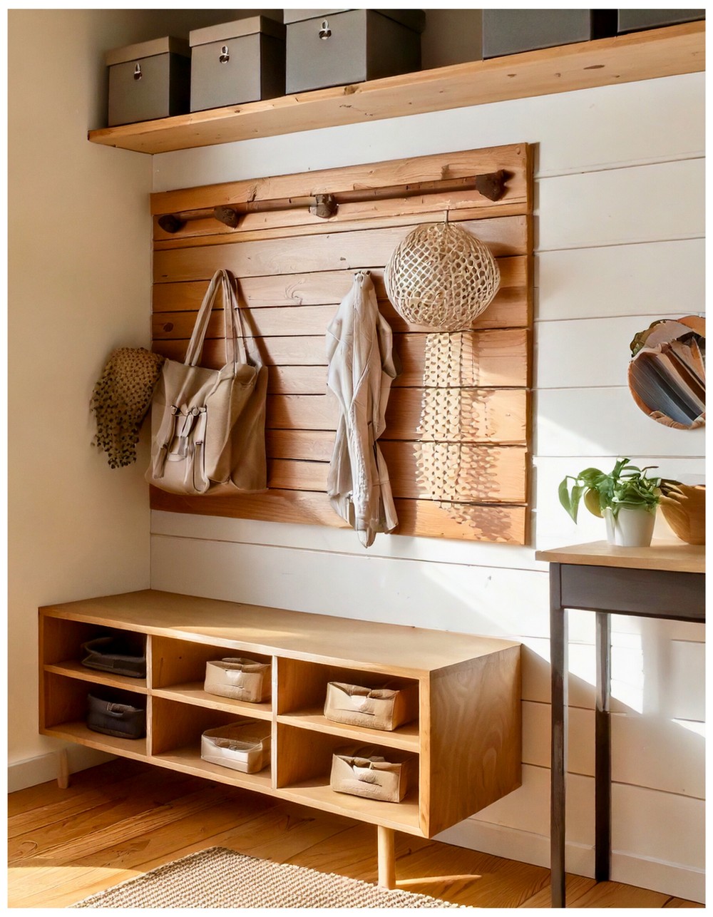 Sleek Scandinavian Entry Storage