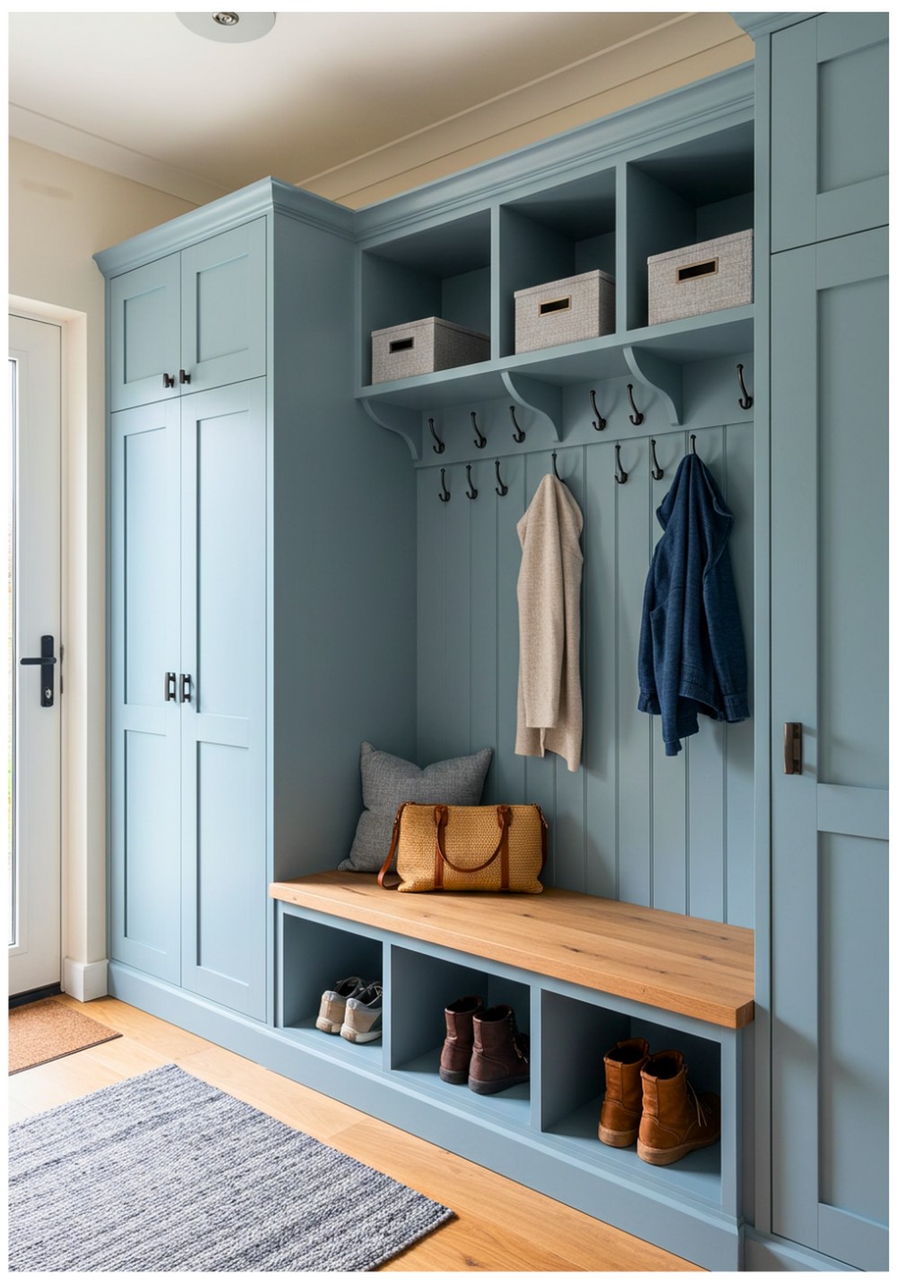 Stylish Mudroom Cabinets for a Tidy Entryway