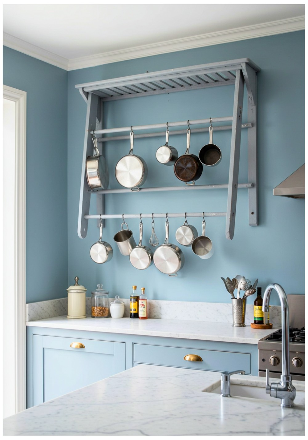 Antique Ladder Pot Racks