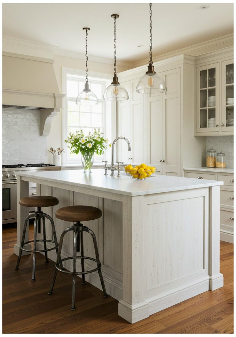 Antique White Kitchen Islands