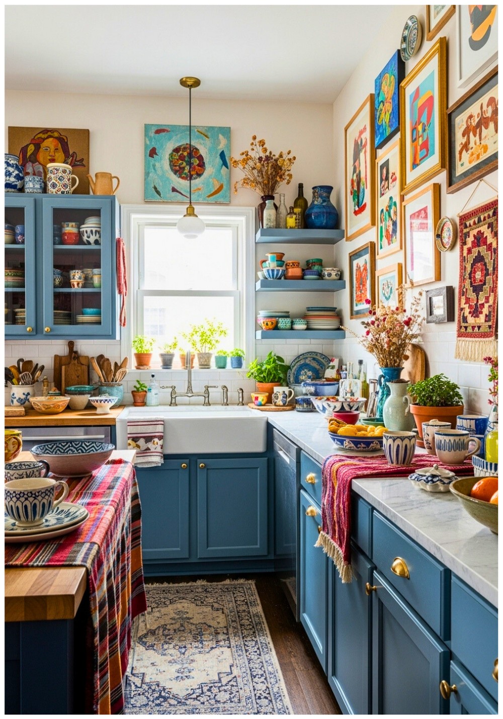 Bohemian Eclectic Dusty Blue