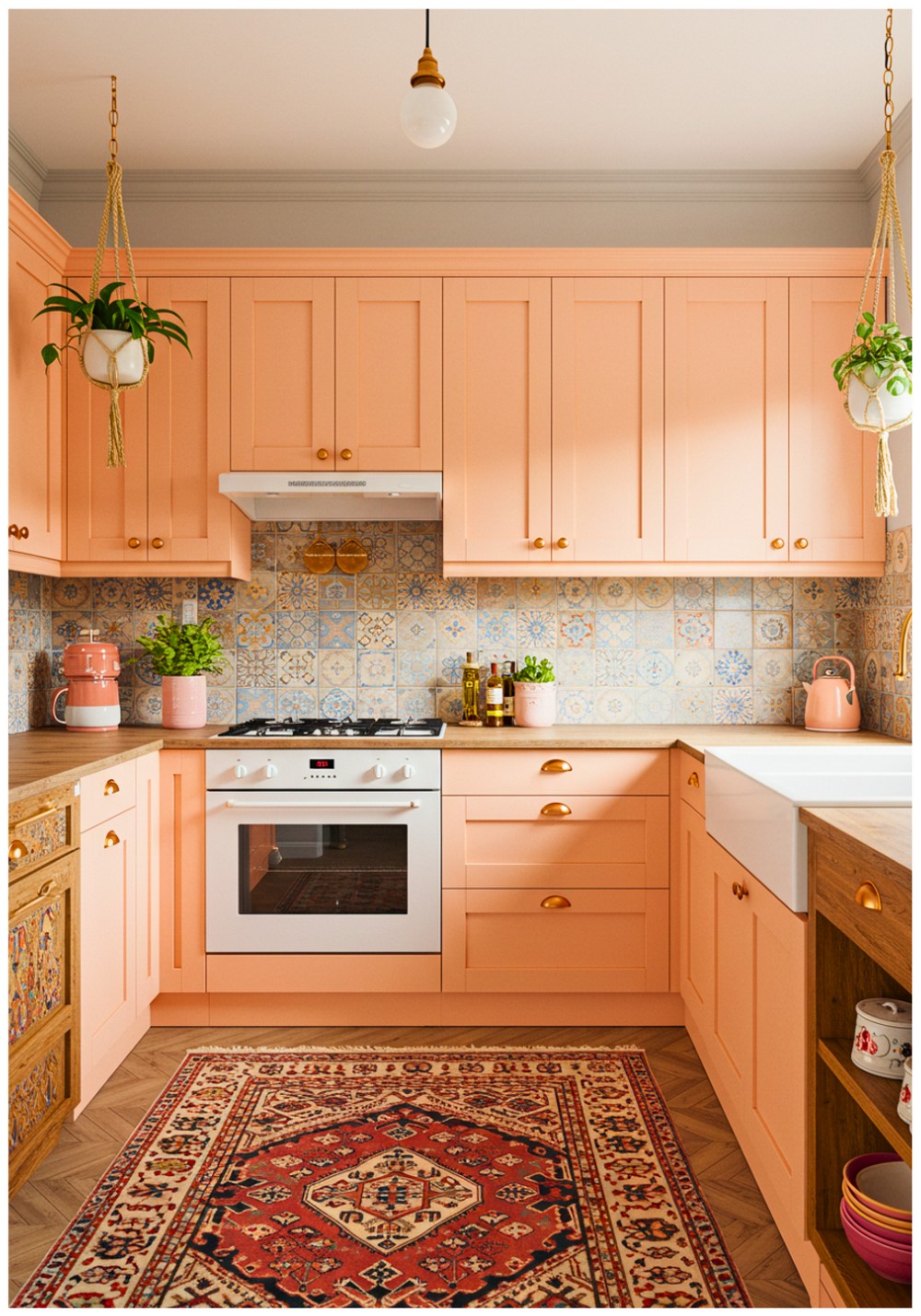 Bohemian Peach Kitchen