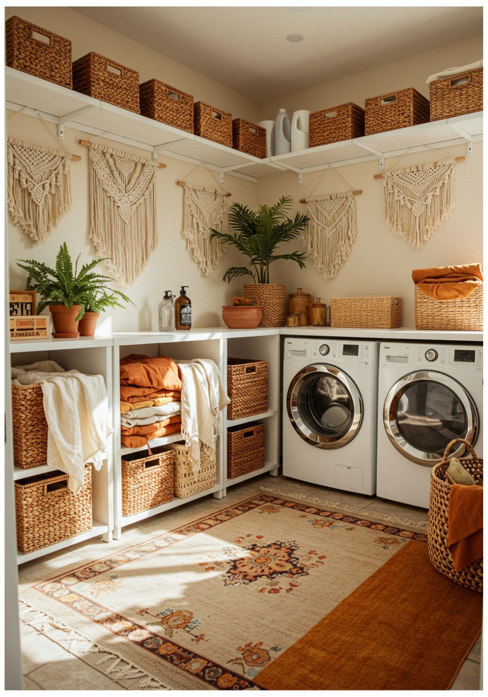 Bohemian Rhapsody Layered Textiles and Eclectic Storage