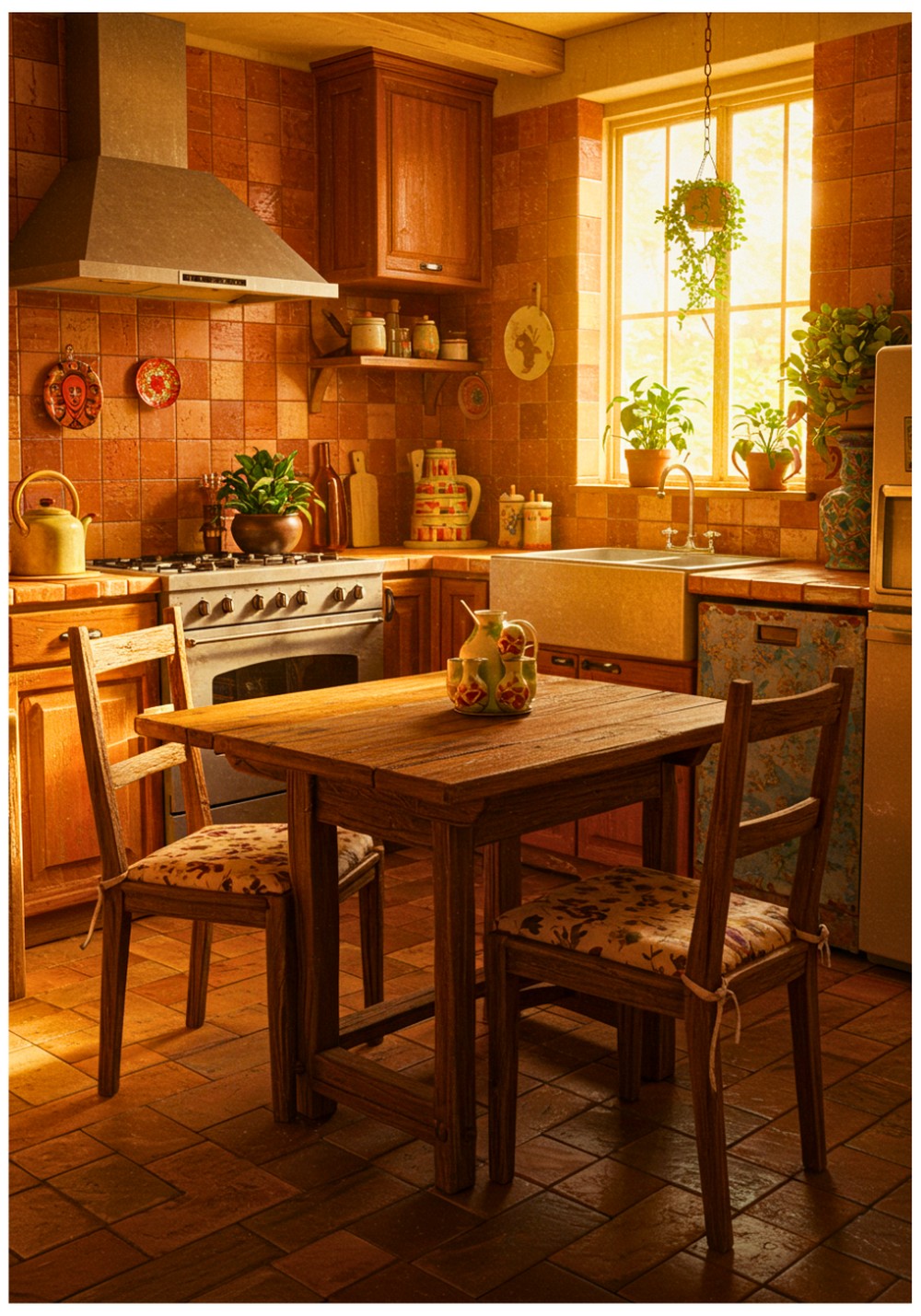 Bohemian Terracotta Kitchen