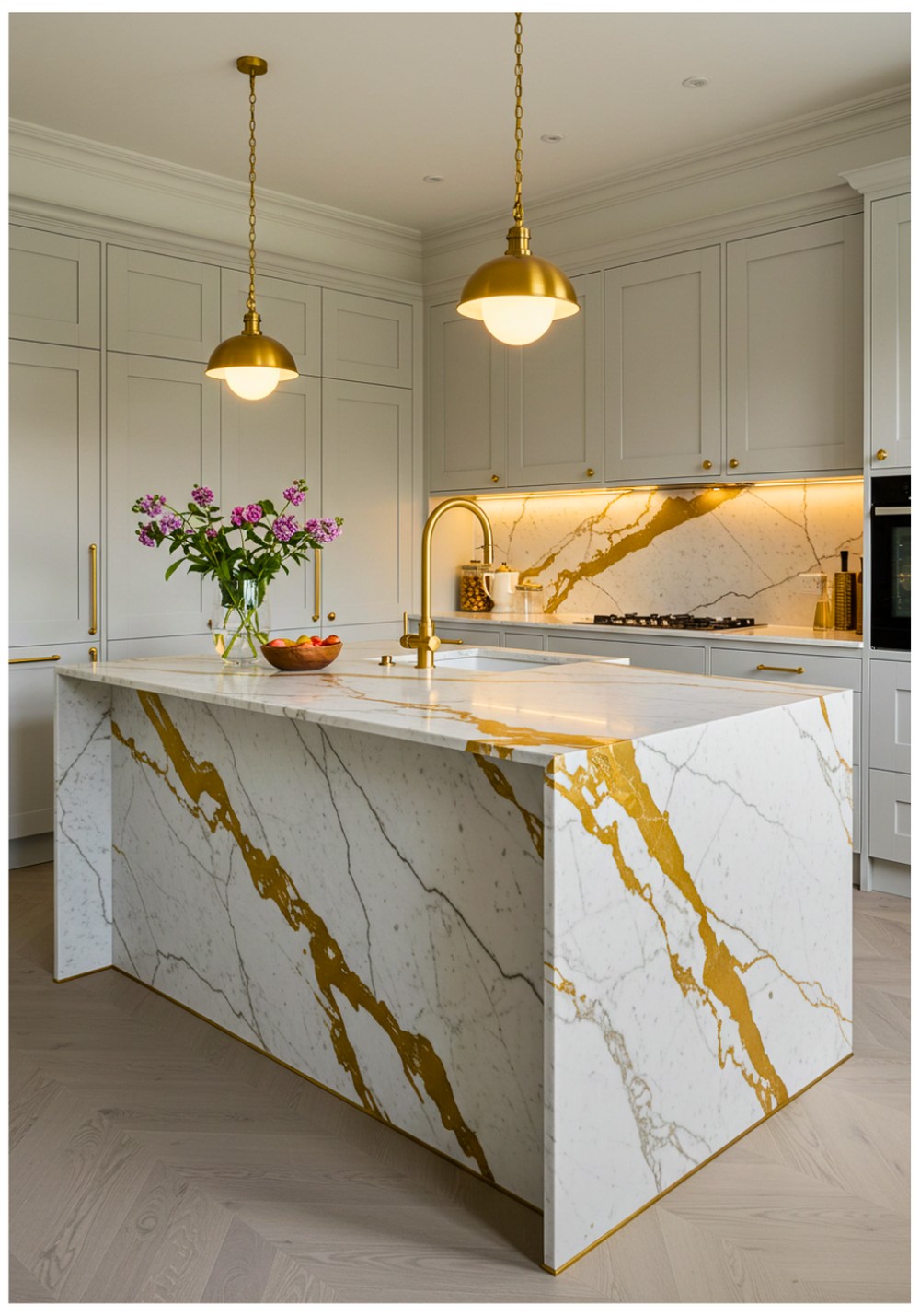 Calacatta Gold Statement Island
