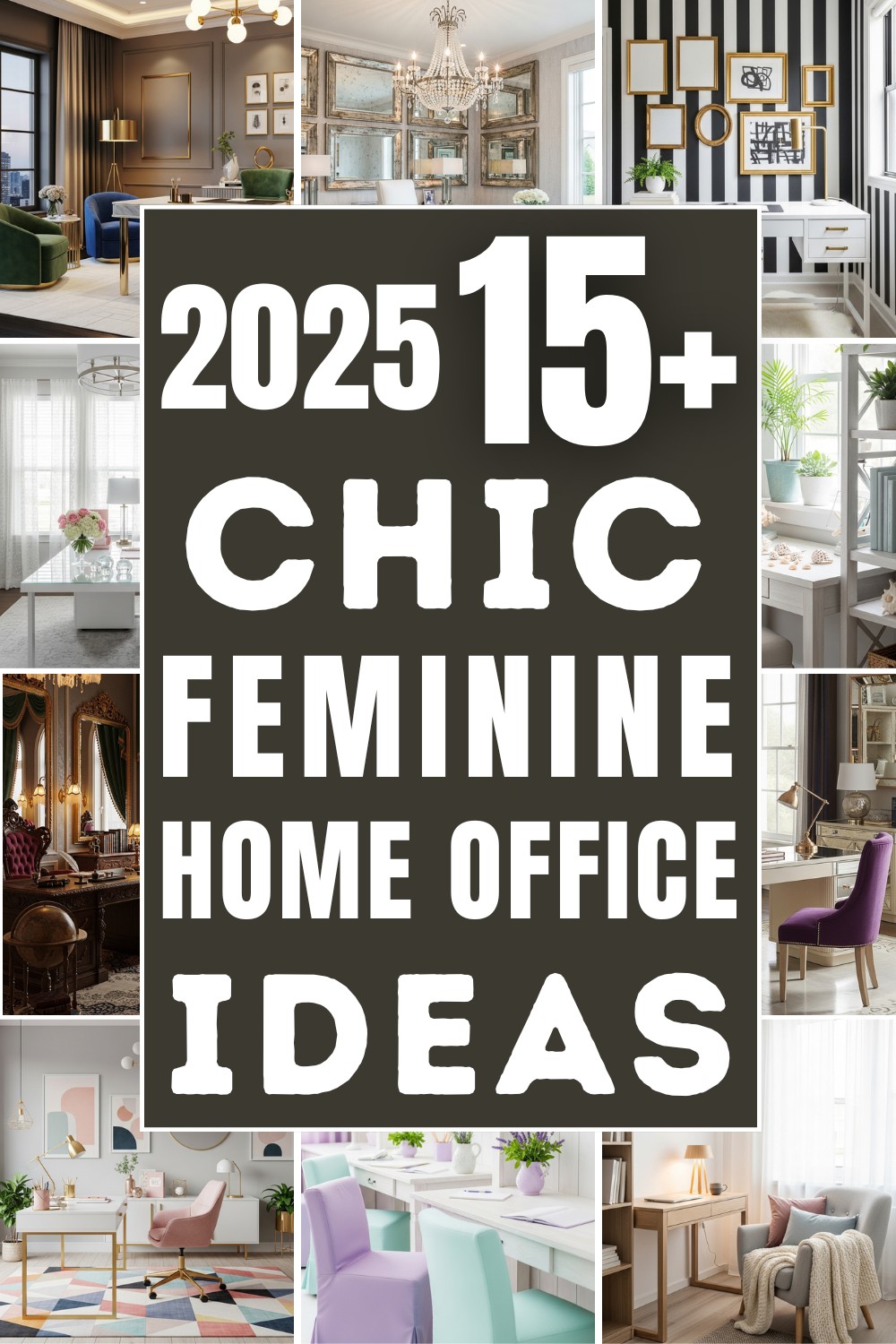 Chic Feminine Home Office Ideas