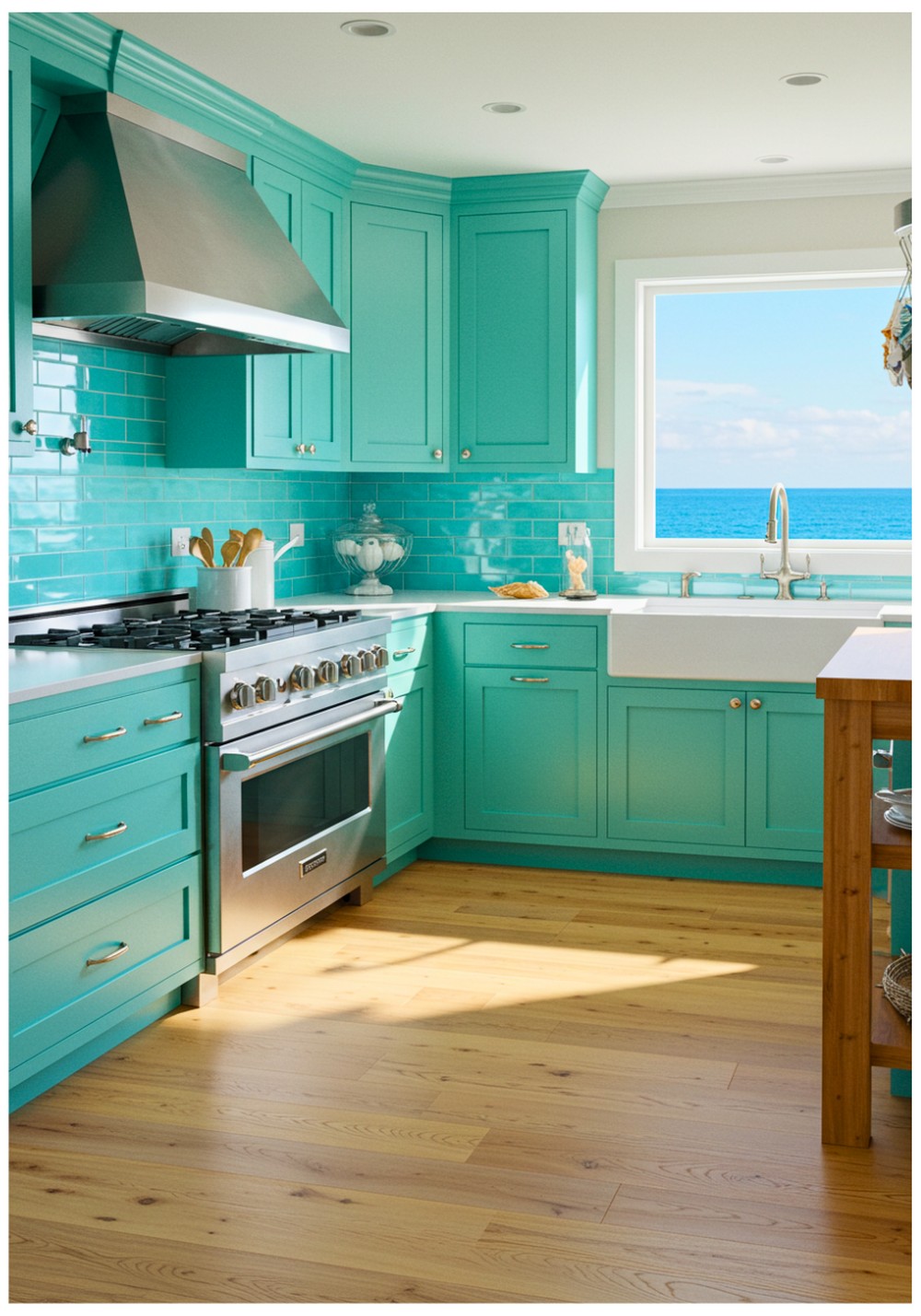 13 Turquoise Kitchen Cabinet Ideas to Refresh Your Kitchen - The Newlywed