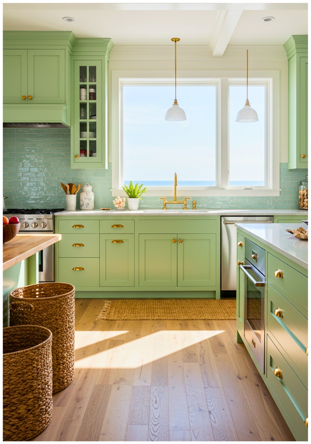 Coastal Pistachio Kitchen