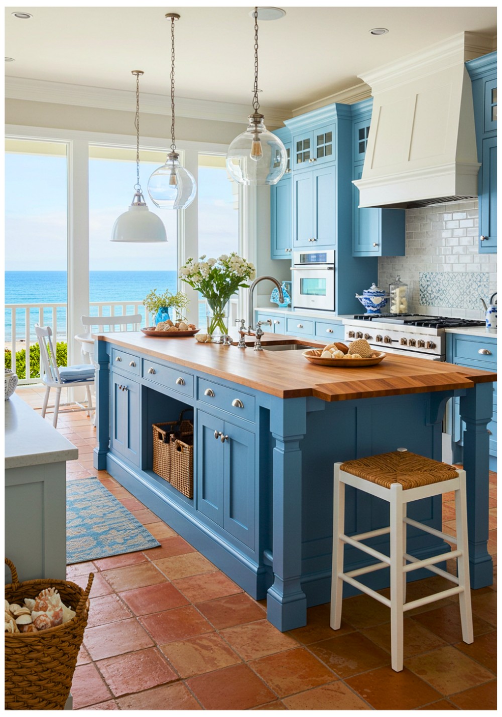 Coastal Terracotta Kitchen