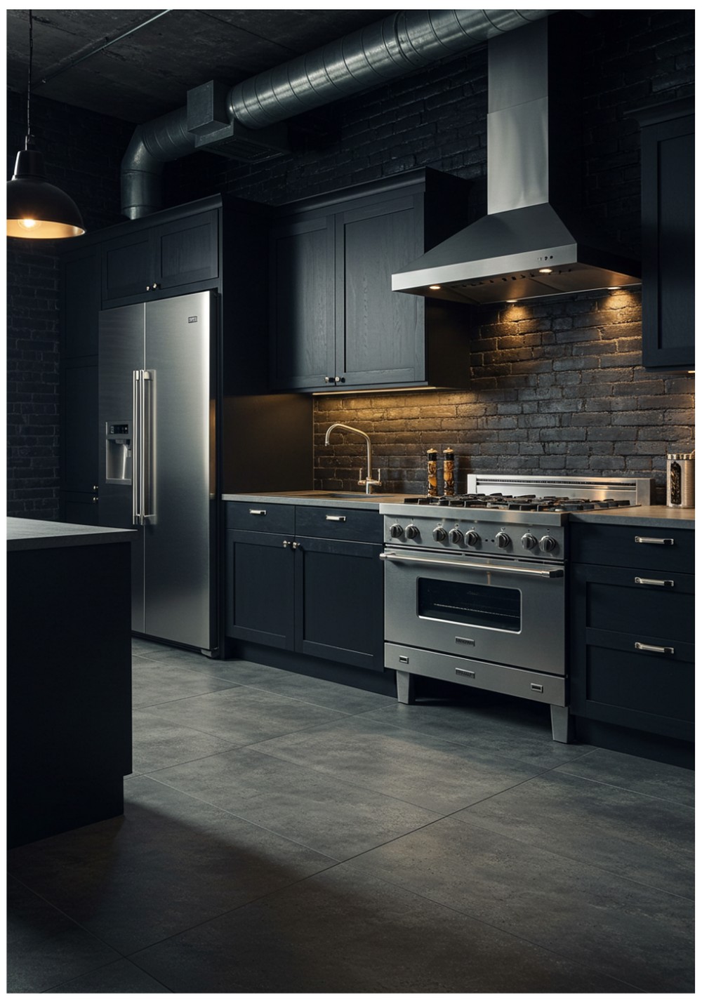 Concrete-Effect Industrial Floor Tiles
