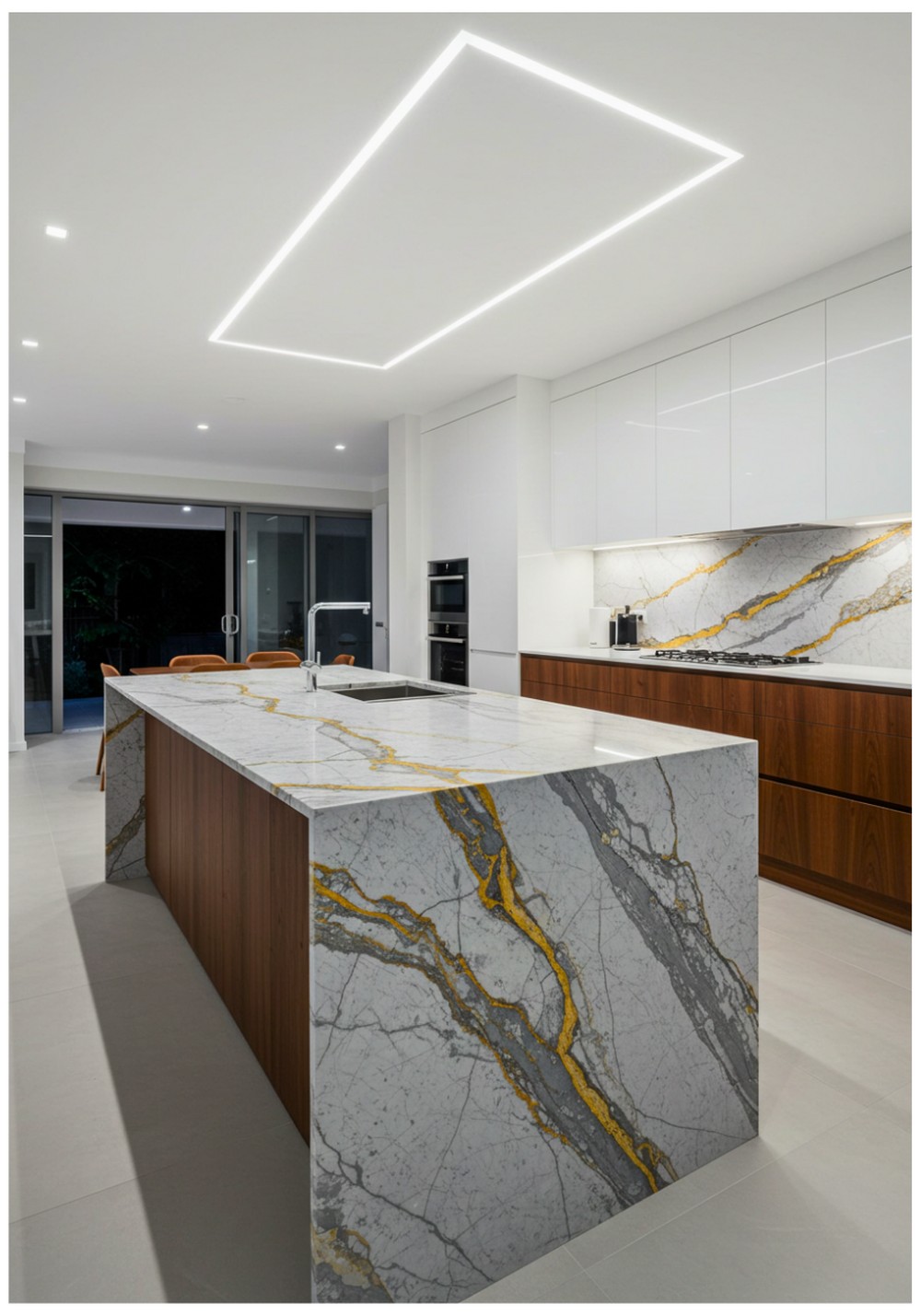 Contemporary Stone Benchtop Kitchen