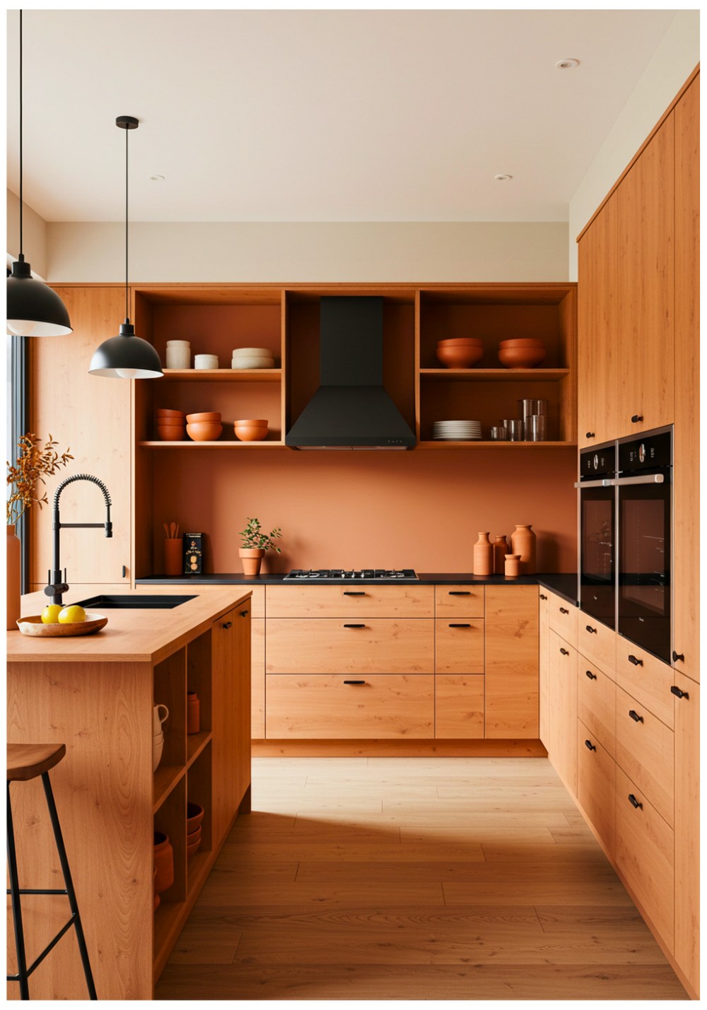 Contemporary Terracotta Kitchen