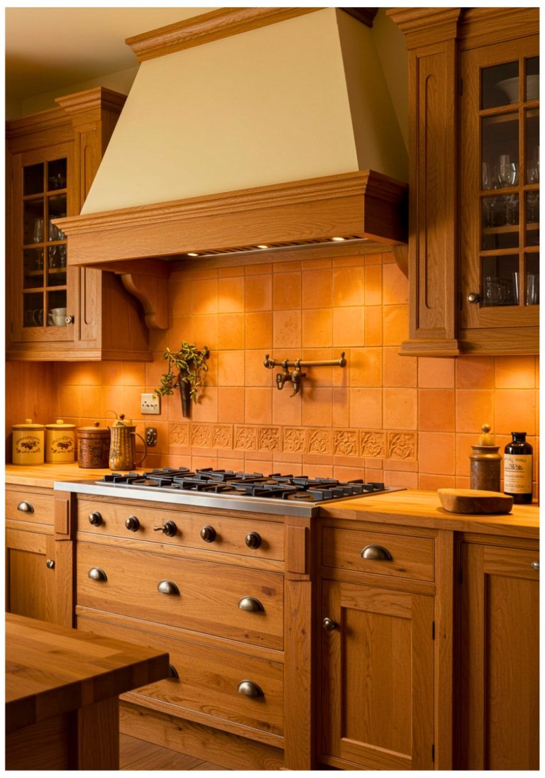 Craftsman Terracotta Kitchen