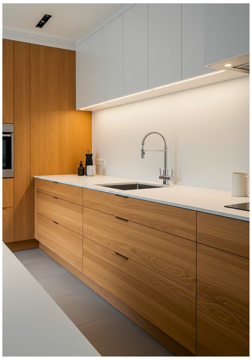 Flat-Panel Oak Drawer Fronts
