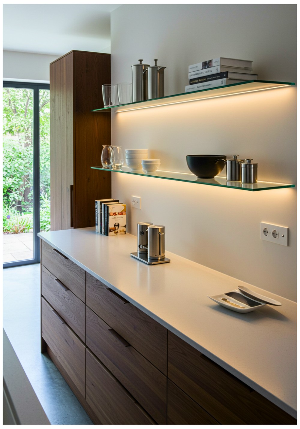 Floating Shelves Glass Display