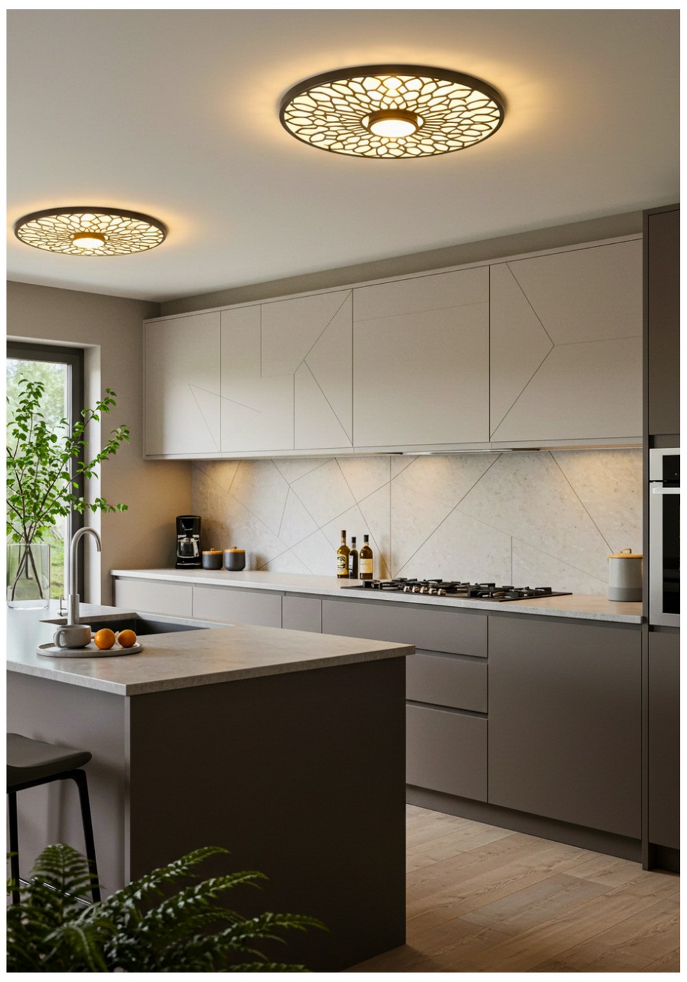 Flush Mount Geometric Designs