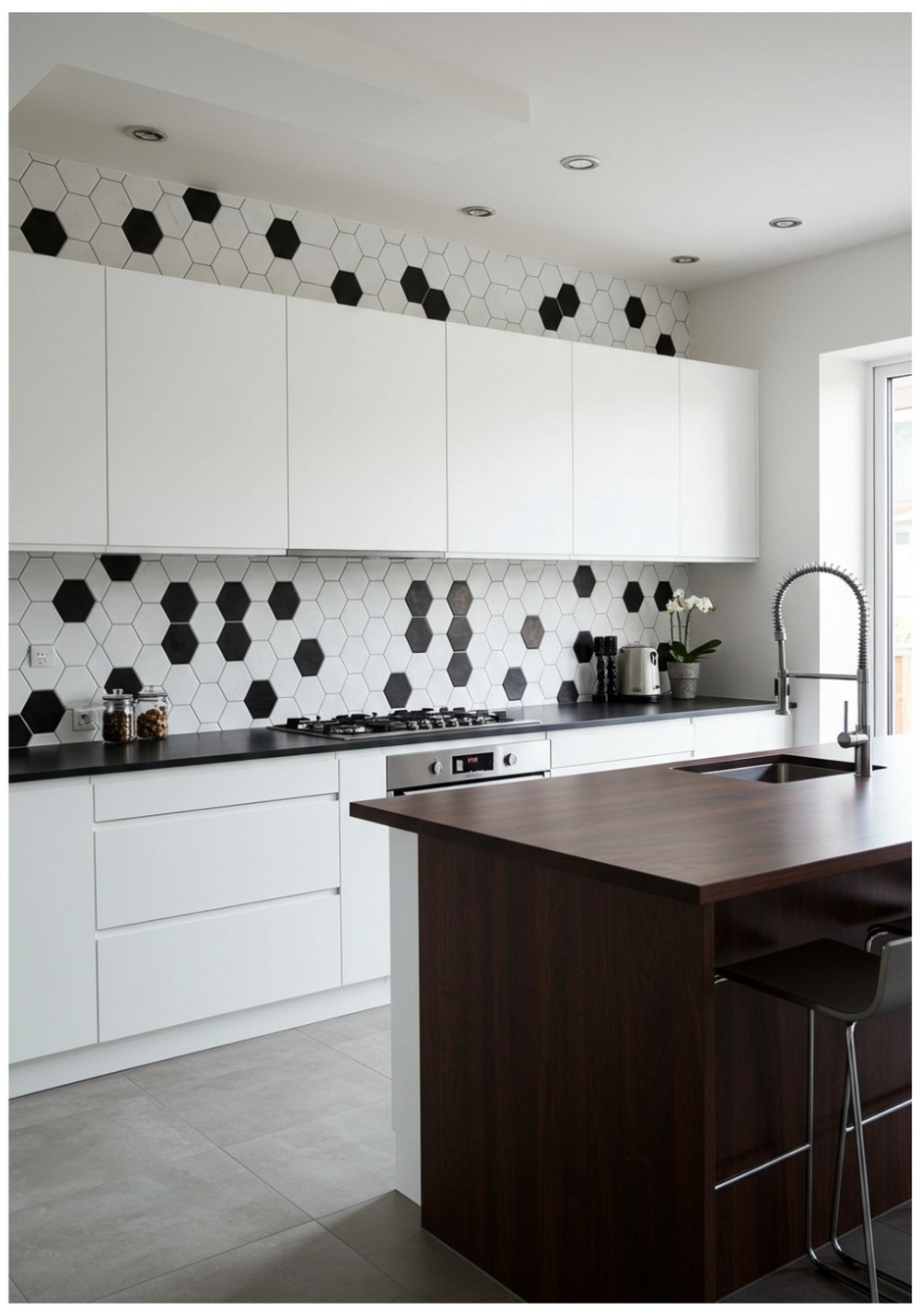 Geometric Hexagonal Tile Pattern